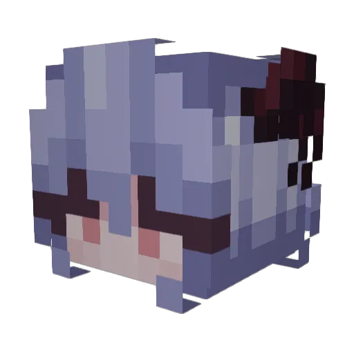 octearber Minecraft avatar head, 3D render