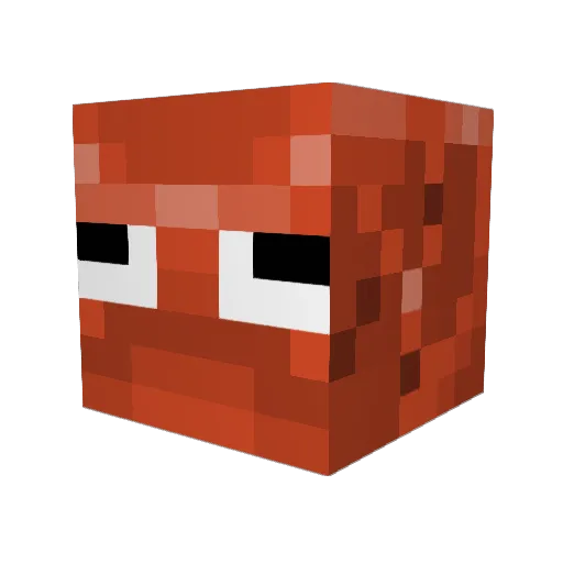 octochica Minecraft avatar head, 3D render