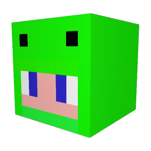 octogames Minecraft avatar head, 3D render