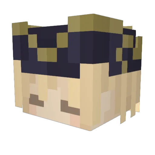 octokick Minecraft avatar head, 3D render