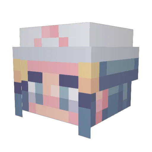 octolivvy Minecraft avatar head, 3D render