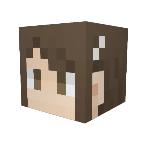 octopws Minecraft avatar head, 3D render
