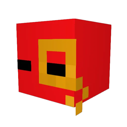 ocultar Minecraft avatar head, 3D render