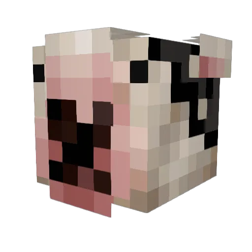 ocupe Minecraft avatar head, 3D render