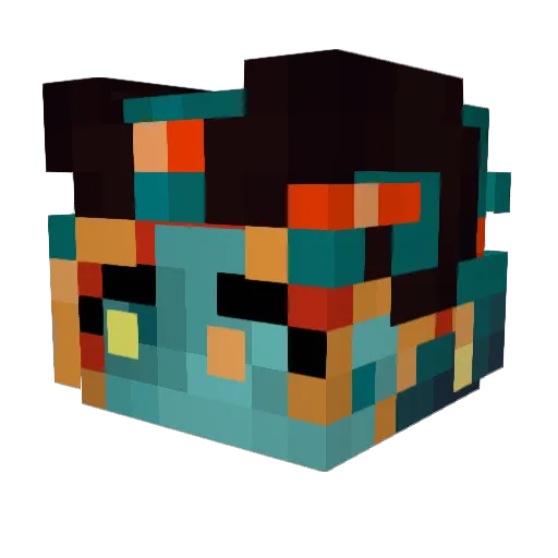 ocw4000 Minecraft avatar head, 3D render
