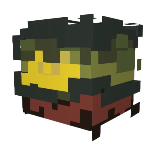 od3nt Minecraft avatar head, 3D render