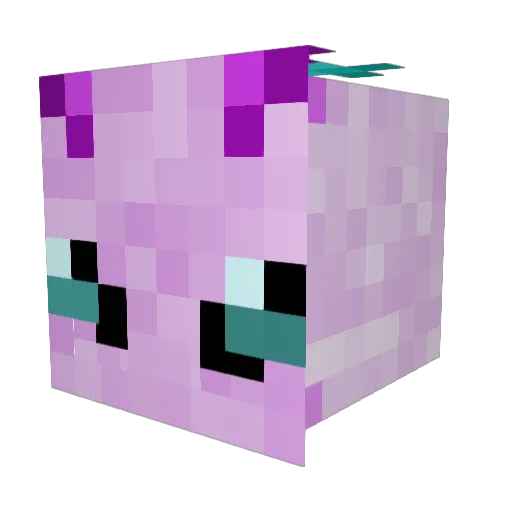 odabgx Minecraft avatar head, 3D render