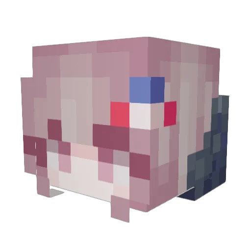 odasakus Minecraft avatar head, 3D render