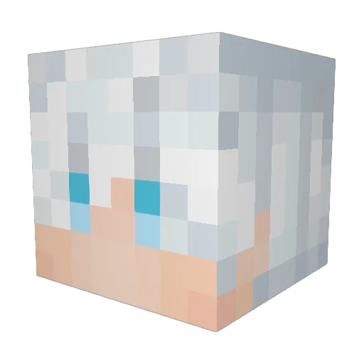 odd1_ Minecraft avatar head, 3D render