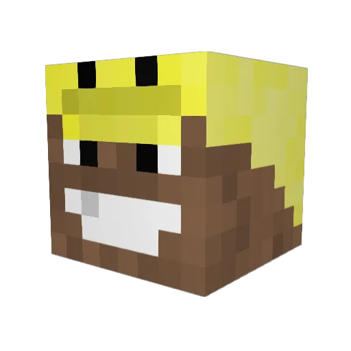 oddAko_ Minecraft avatar head, 3D render