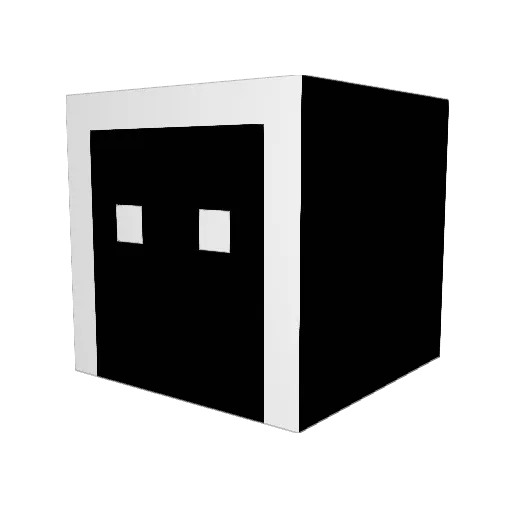 oddage Minecraft avatar head, 3D render