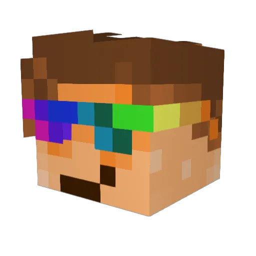 odddelarobia9 Minecraft avatar head, 3D render