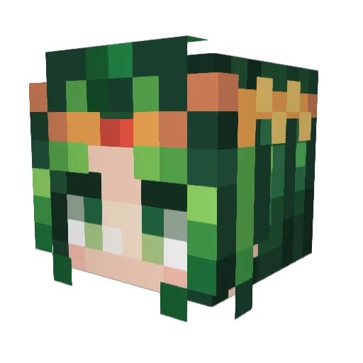 oddeyesgalaxy Minecraft avatar head, 3D render