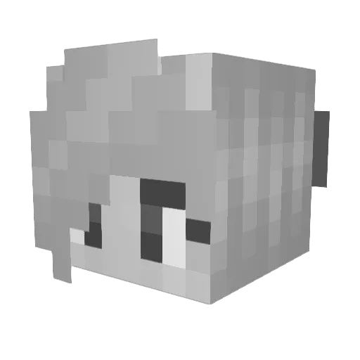oddfreak Minecraft avatar head, 3D render