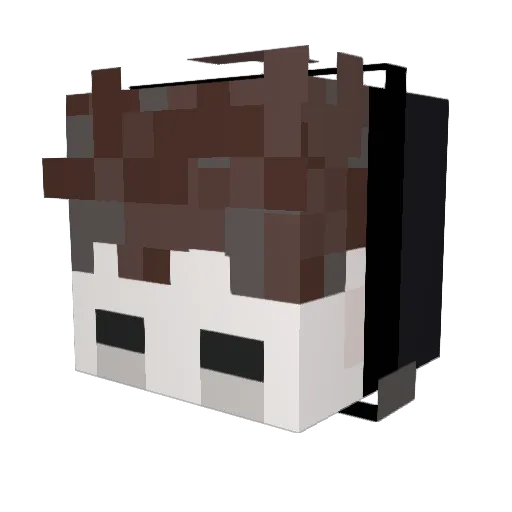 oddisaak Minecraft avatar head, 3D render
