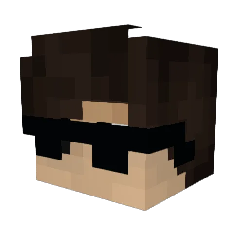 odditing Minecraft avatar head, 3D render