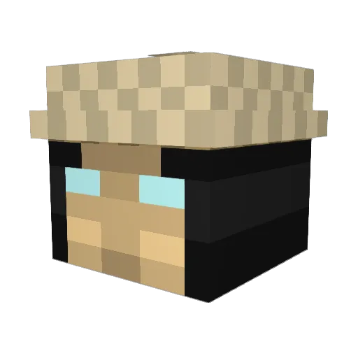 oddprophet Minecraft avatar head, 3D render