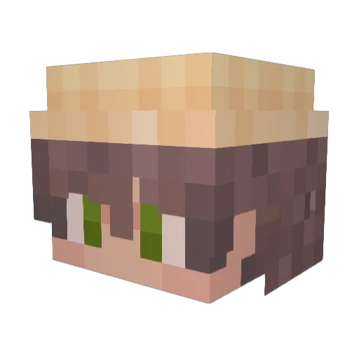 oddre Minecraft avatar head, 3D render