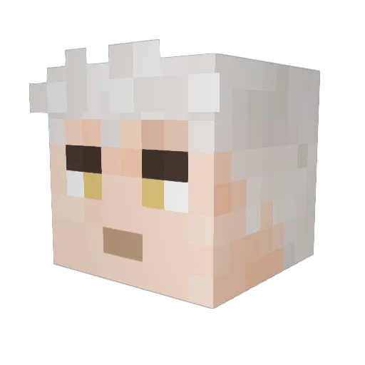 oddsocks108 Minecraft avatar head, 3D render