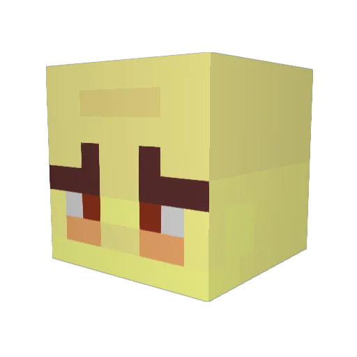oddspray Minecraft avatar head, 3D render