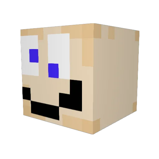 oden1 Minecraft avatar head, 3D render