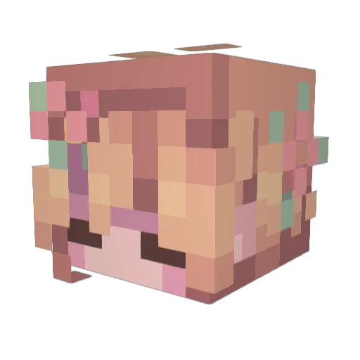 odessari Minecraft avatar head, 3D render