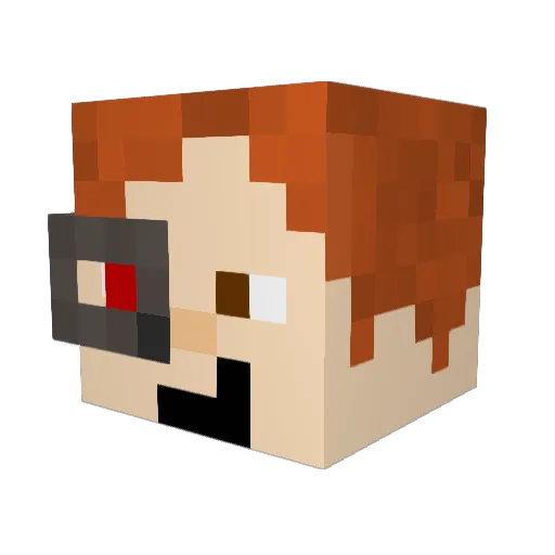 odhill50 Minecraft avatar head, 3D render