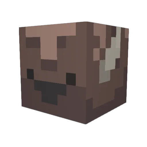 odie727 Minecraft avatar head, 3D render