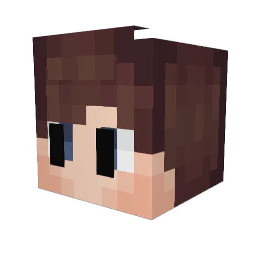 odiedodi Minecraft avatar head, 3D render