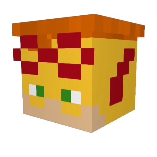 odiggity_dog Minecraft avatar head, 3D render