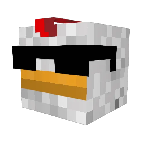 odiin01 Minecraft avatar head, 3D render