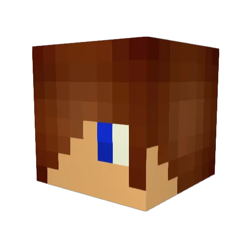 odinbadass Minecraft avatar head, 3D render