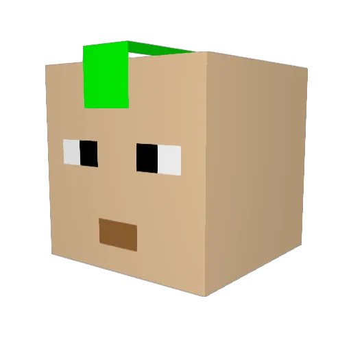 odinkh Minecraft avatar head, 3D render