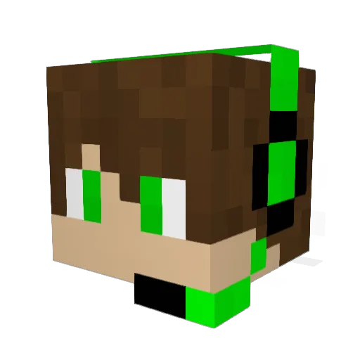 odinwankenobi Minecraft avatar head, 3D render