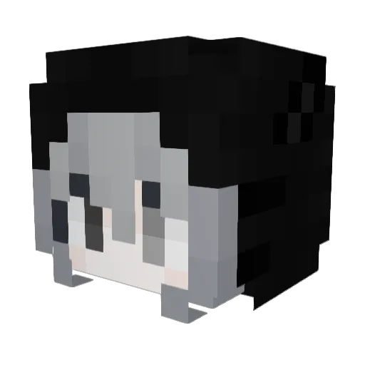 odinzhu Minecraft avatar head, 3D render