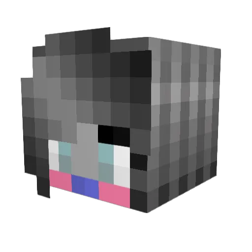 odionisos Minecraft avatar head, 3D render