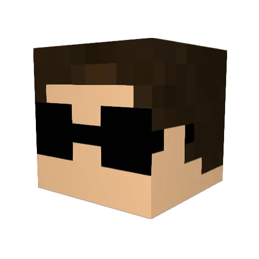 odon319 Minecraft avatar head, 3D render