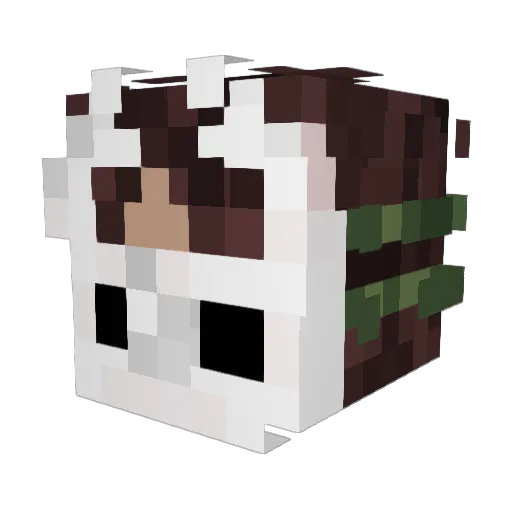 odpo Minecraft avatar head, 3D render