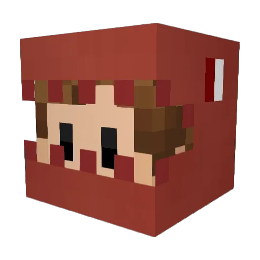 odraa1 Minecraft avatar head, 3D render