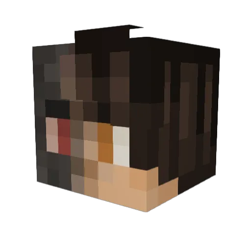 odsay Minecraft avatar head, 3D render