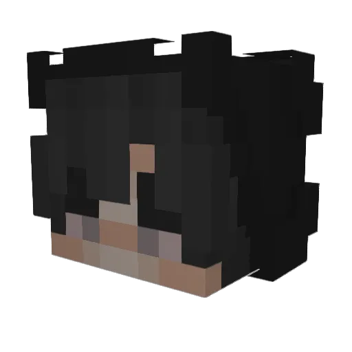 odyscat Minecraft avatar head, 3D render