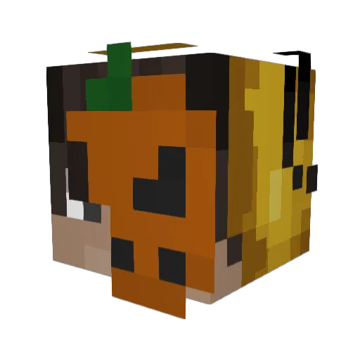 oedtlic Minecraft avatar head, 3D render
