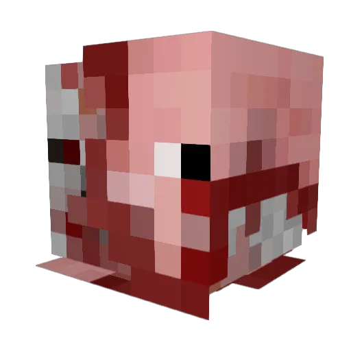 oehv Minecraft avatar head, 3D render