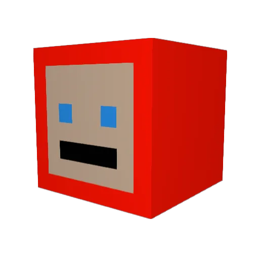 oeksen Minecraft avatar head, 3D render
