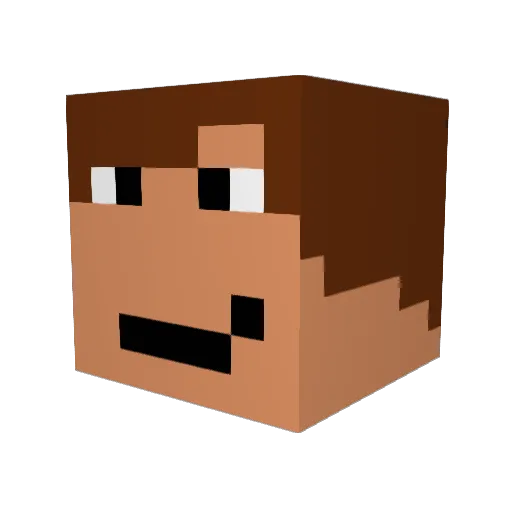 oelde12 Minecraft avatar head, 3D render