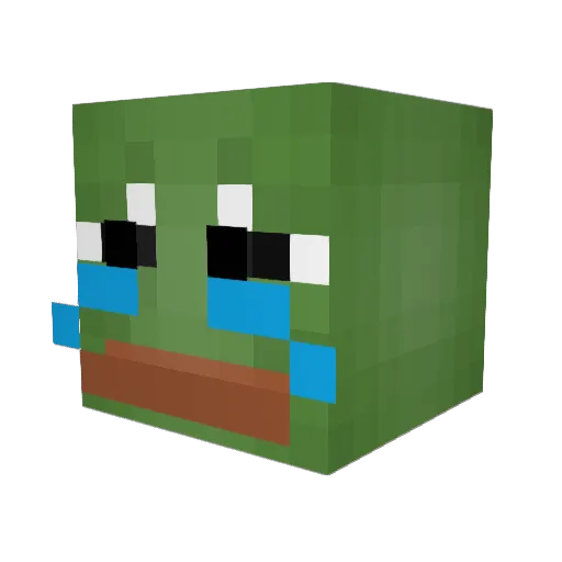 oenGg Minecraft avatar head, 3D render