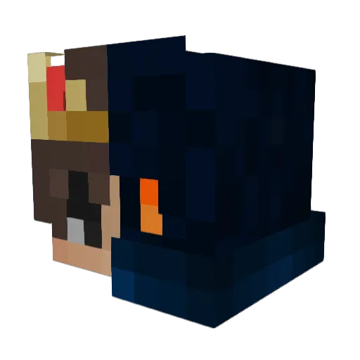 oenemeloentjes Minecraft avatar head, 3D render