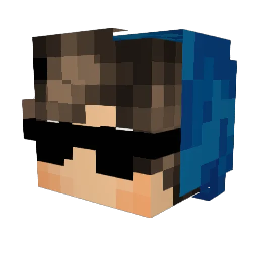 oengamer Minecraft avatar head, 3D render