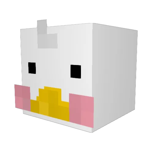 ofcourse20 Minecraft avatar head, 3D render