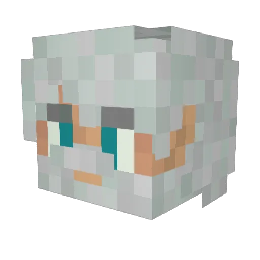 ofdag Minecraft avatar head, 3D render
